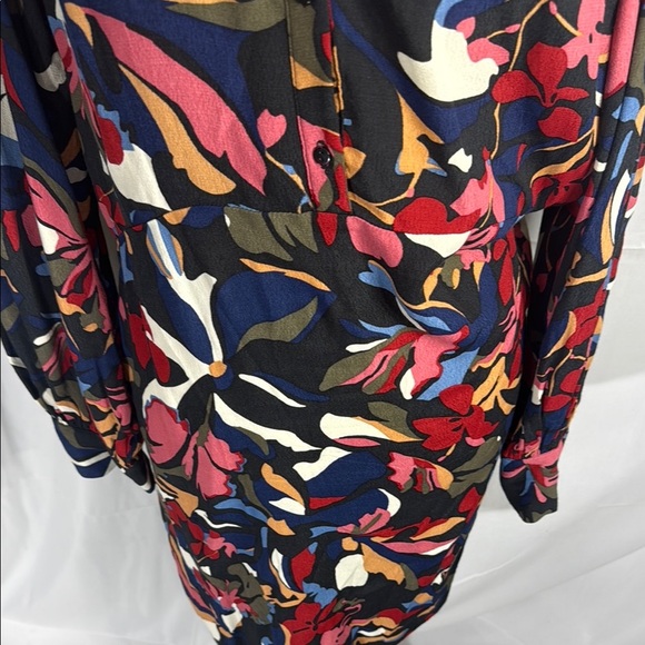 ba&sh “Lady” Abstract Floral Shirt Dress L - Picture 5 of 11